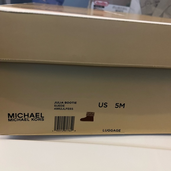 Michael Kors Julia Logo Sherpa and Suede Boots - Picture 6 of 6